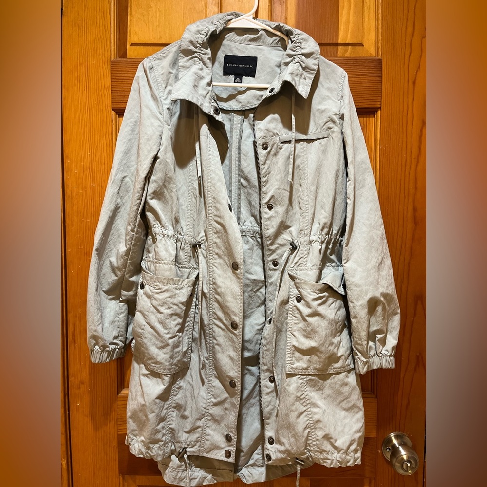 Banana republic light blue trench coat